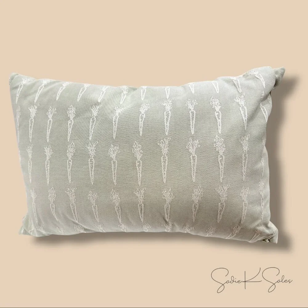 Oversized Woven Carrot Lumbar Pillow – Threshold Studio McGee, Easter Sage Green